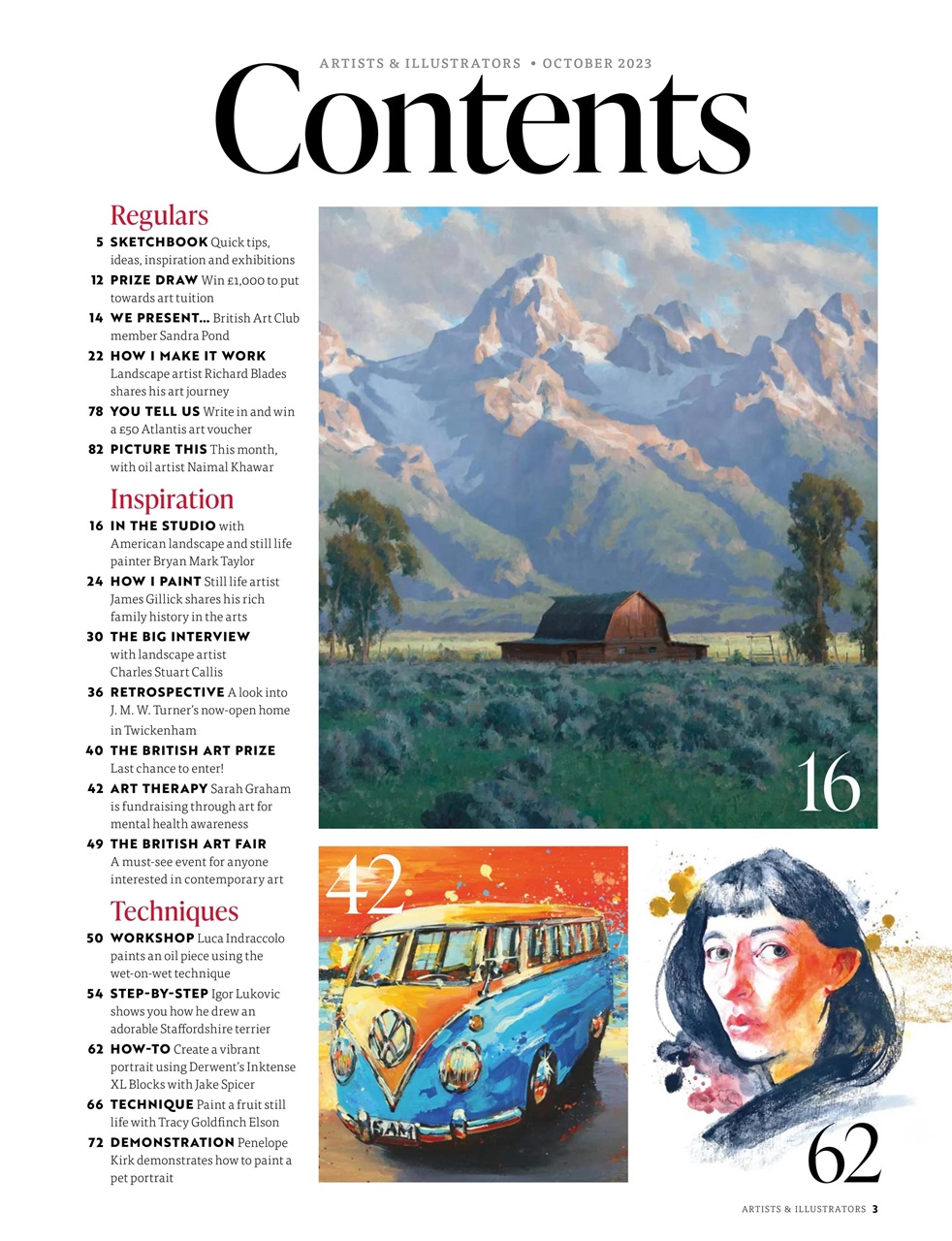 Artists & Illustrators Preview Pages