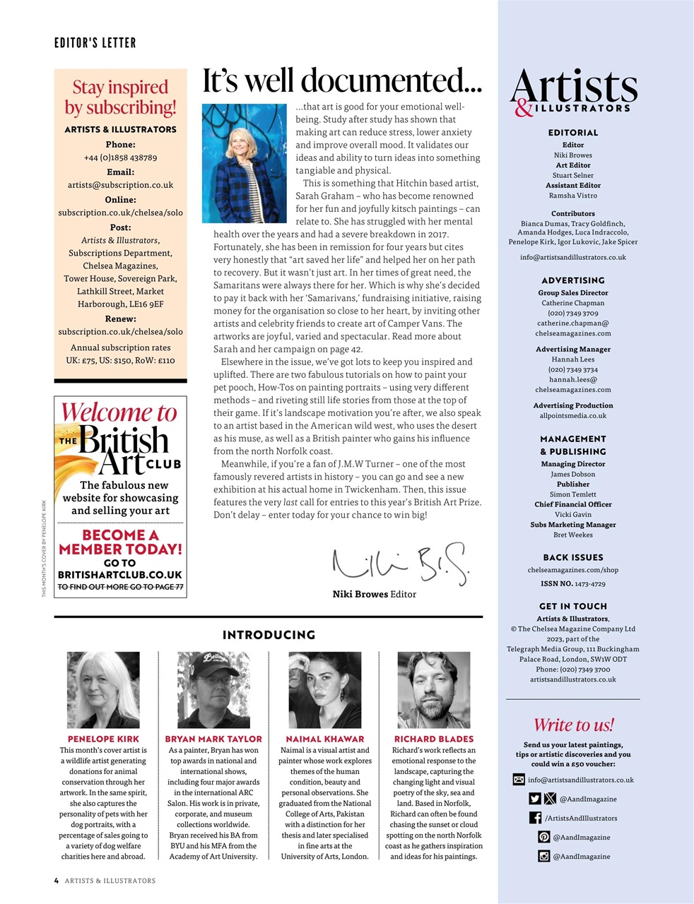 Artists & Illustrators Preview Pages