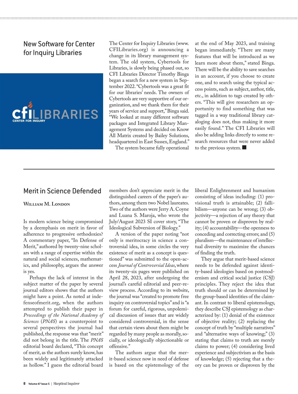 Skeptical Inquirer Preview Pages