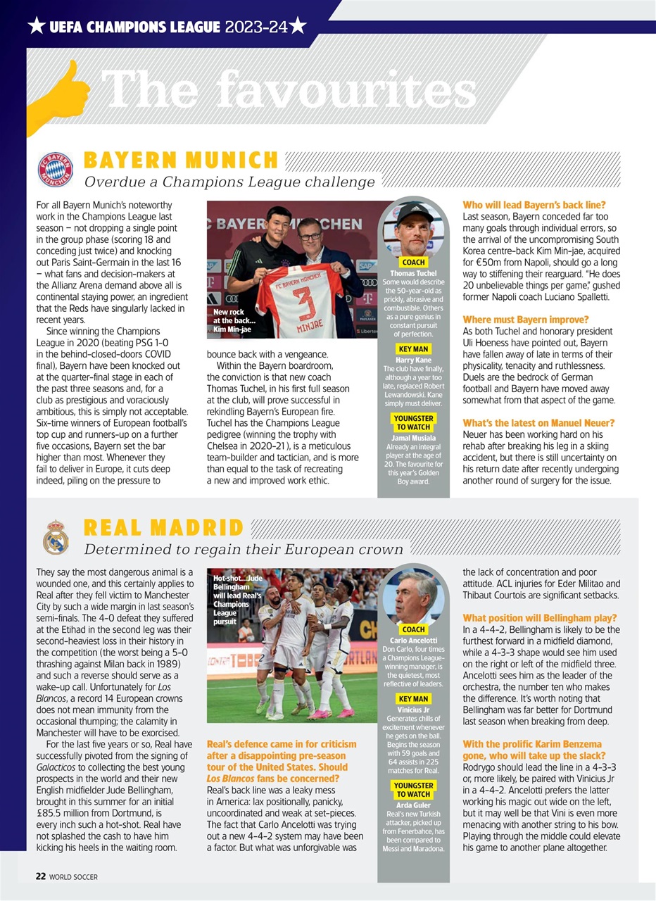 World Soccer Preview Pages