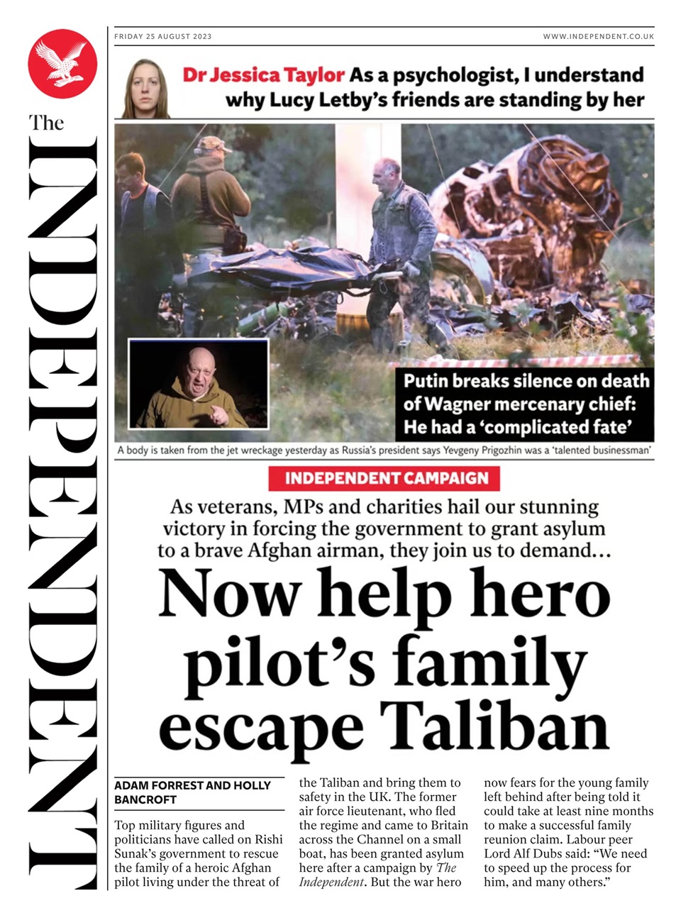 The Independent Daily Edition Newspaper Preview Pages