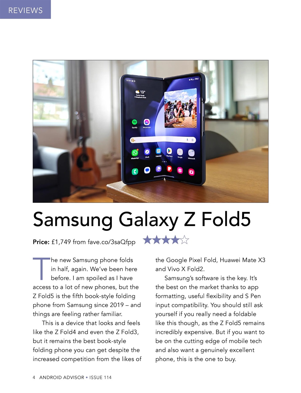 Android Advisor Preview Pages