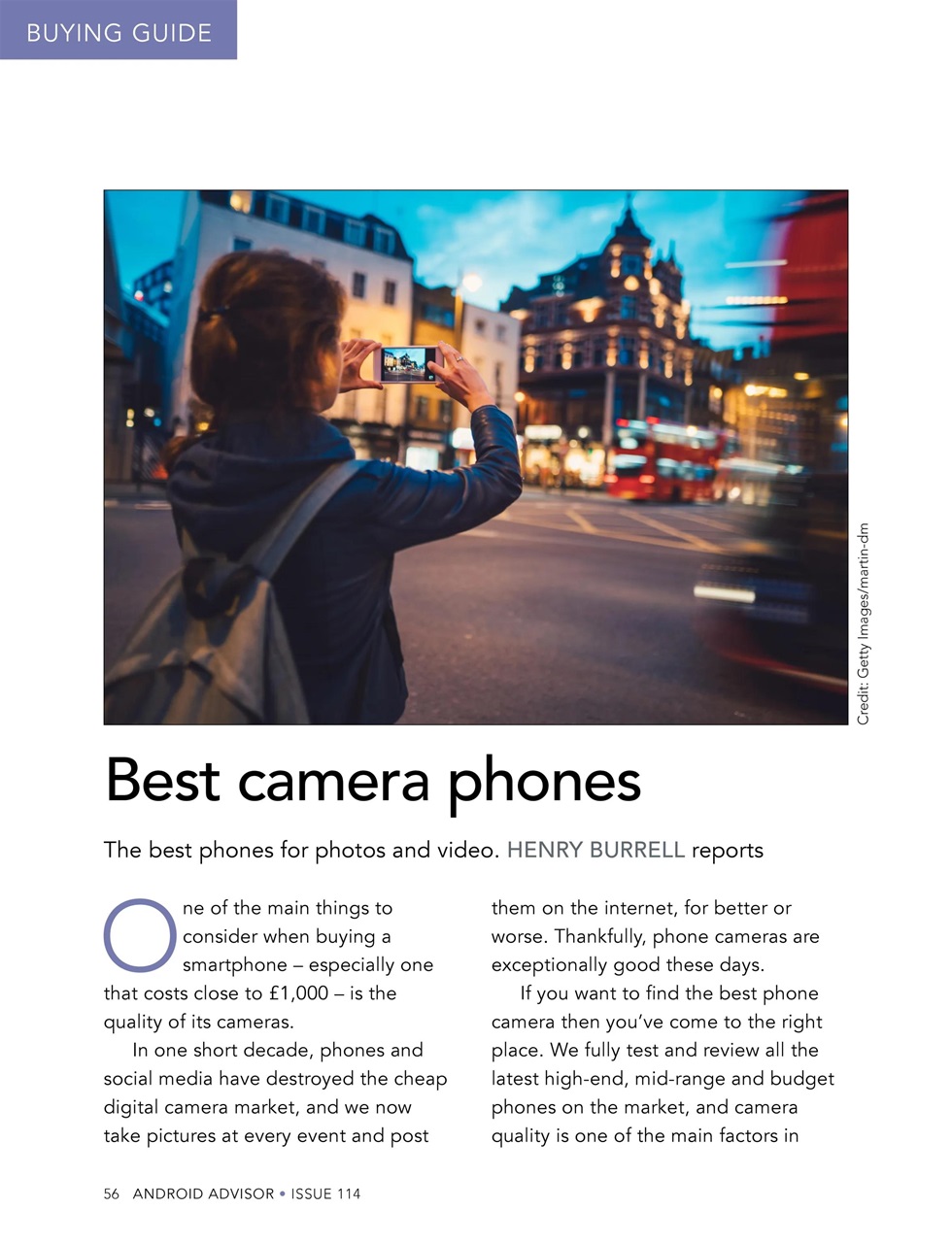 Android Advisor Preview Pages