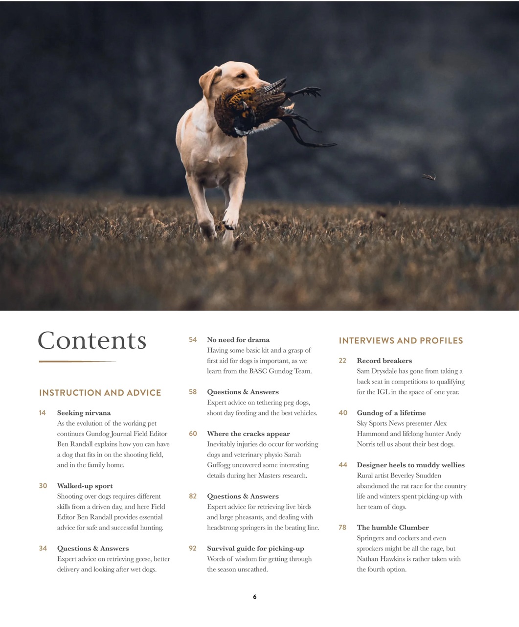 Gundog Journal Preview Pages