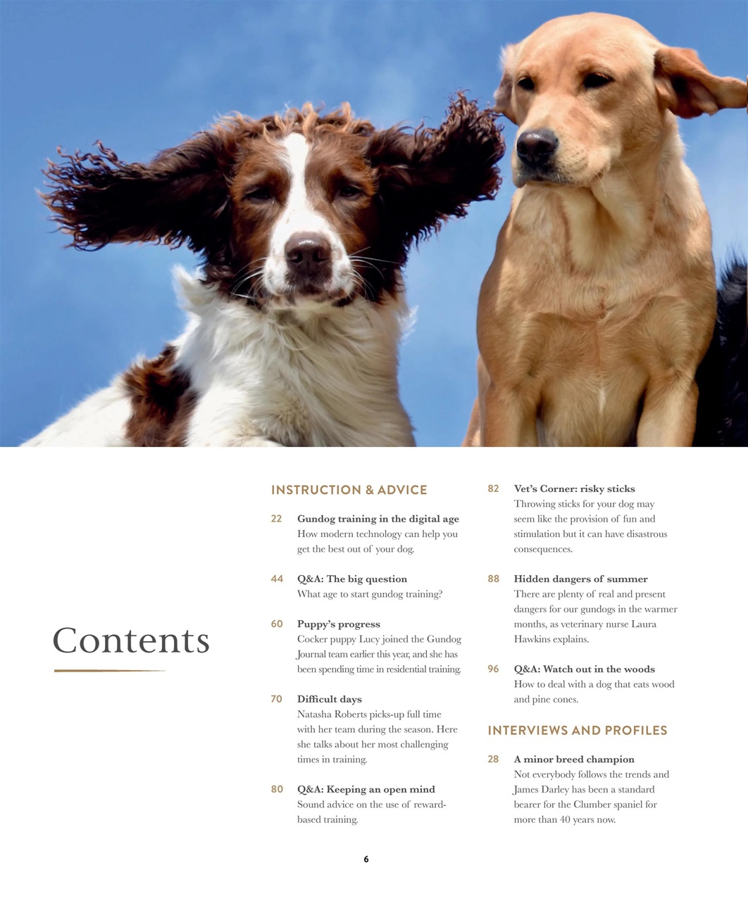 Gundog Journal Preview Pages