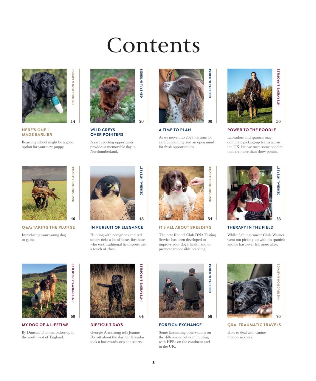 Gundog Journal Preview Pages