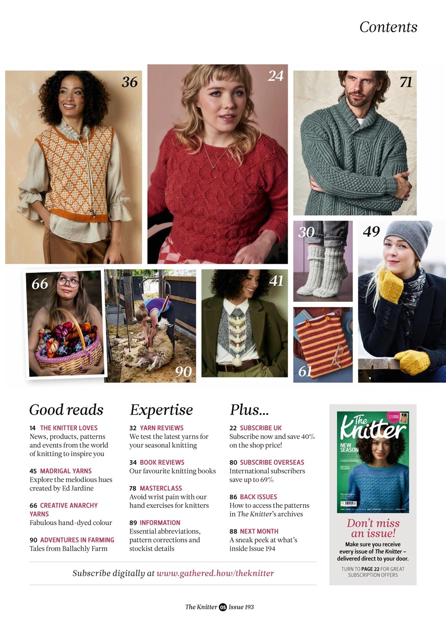 The Knitter Preview Pages