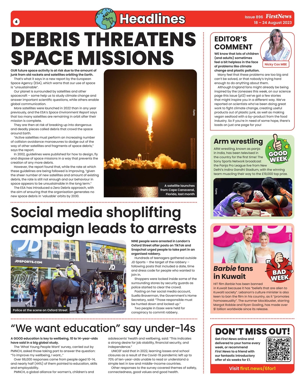 First News Preview Pages