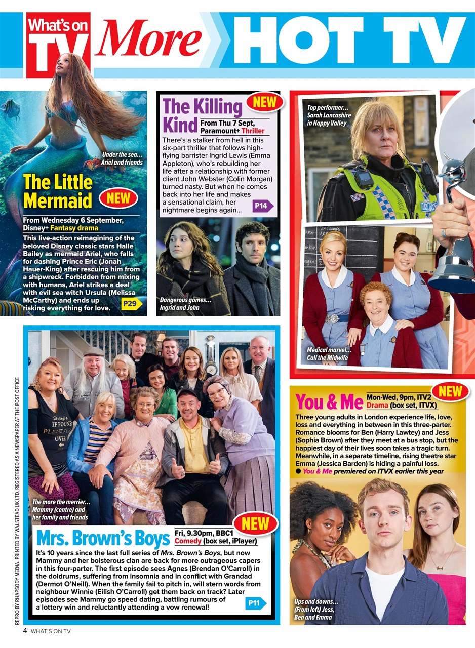 What's on TV Preview Pages