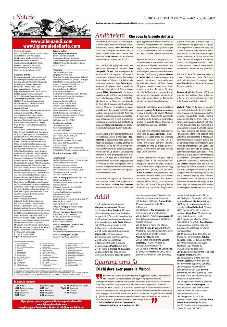 Il Giornale Dell’Arte Preview Pages
