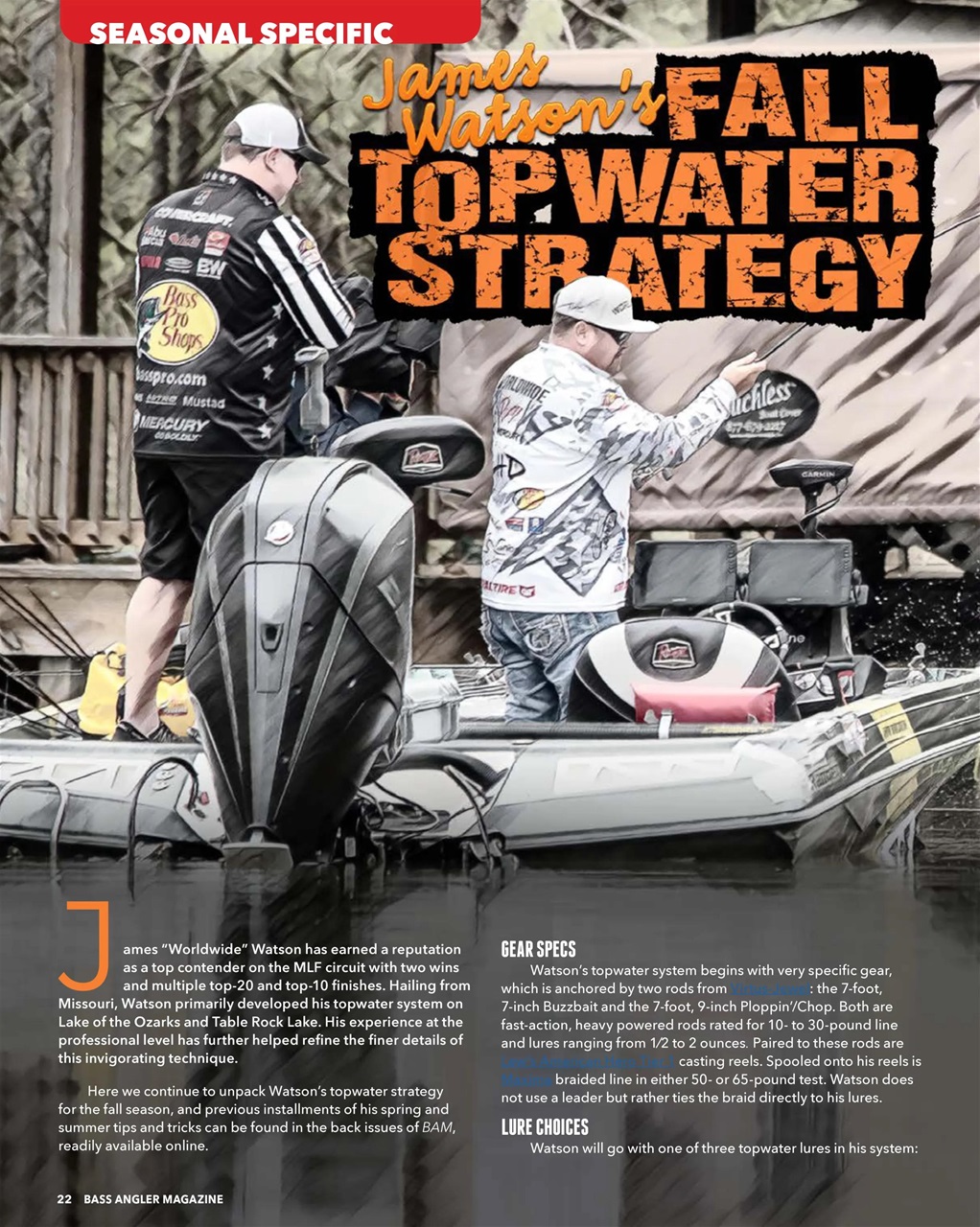 BASS ANGLER MAGAZINE Preview Pages