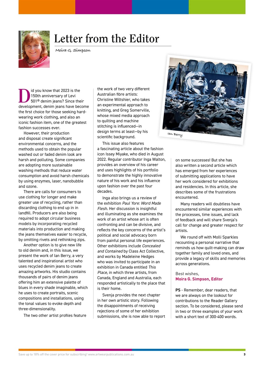 Textile Fibre Forum Preview Pages