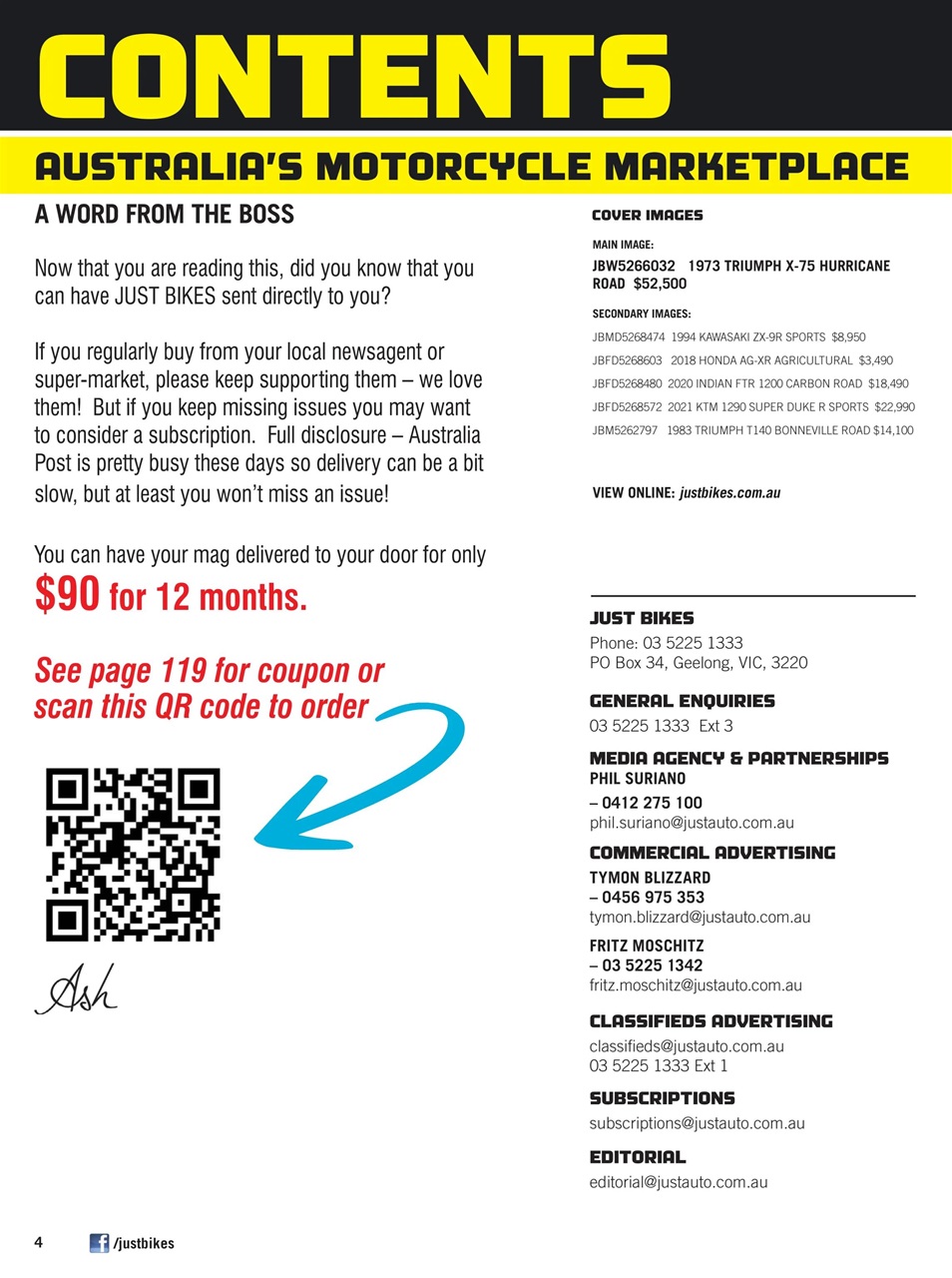 JUST BIKES Preview Pages