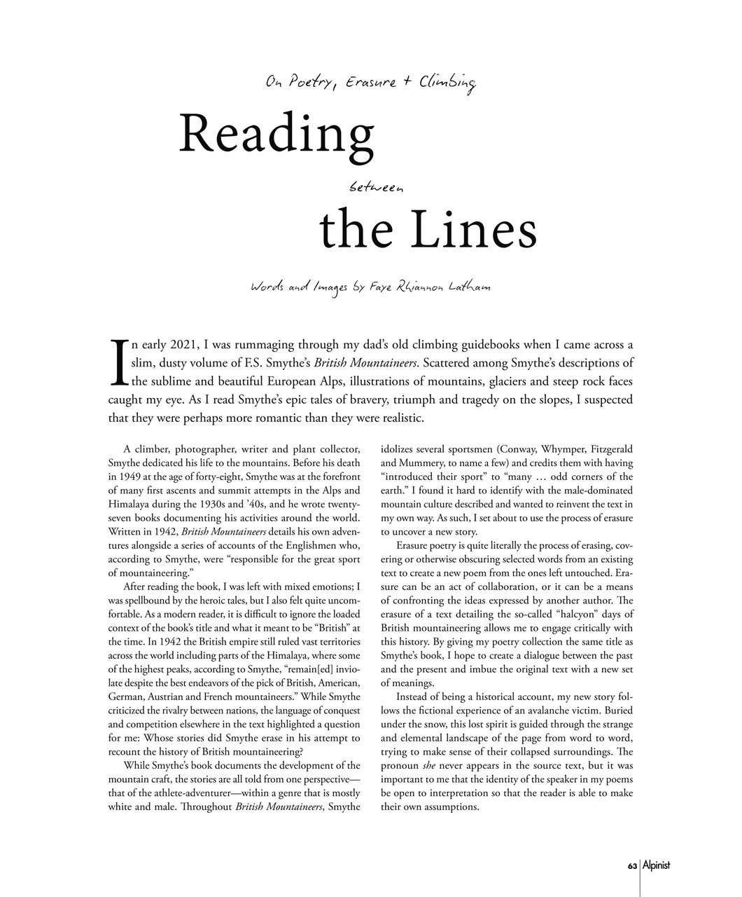 Alpinist Preview Pages