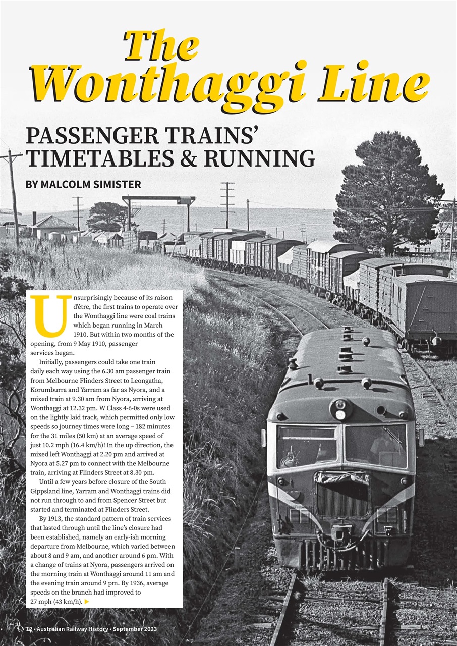 Australian Railway History Preview Pages