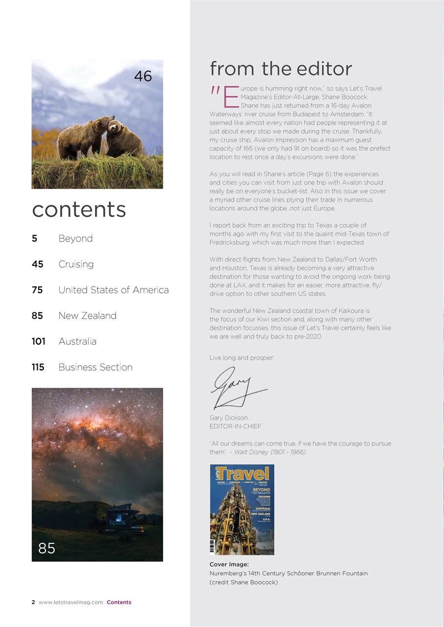 Let’s Travel Preview Pages