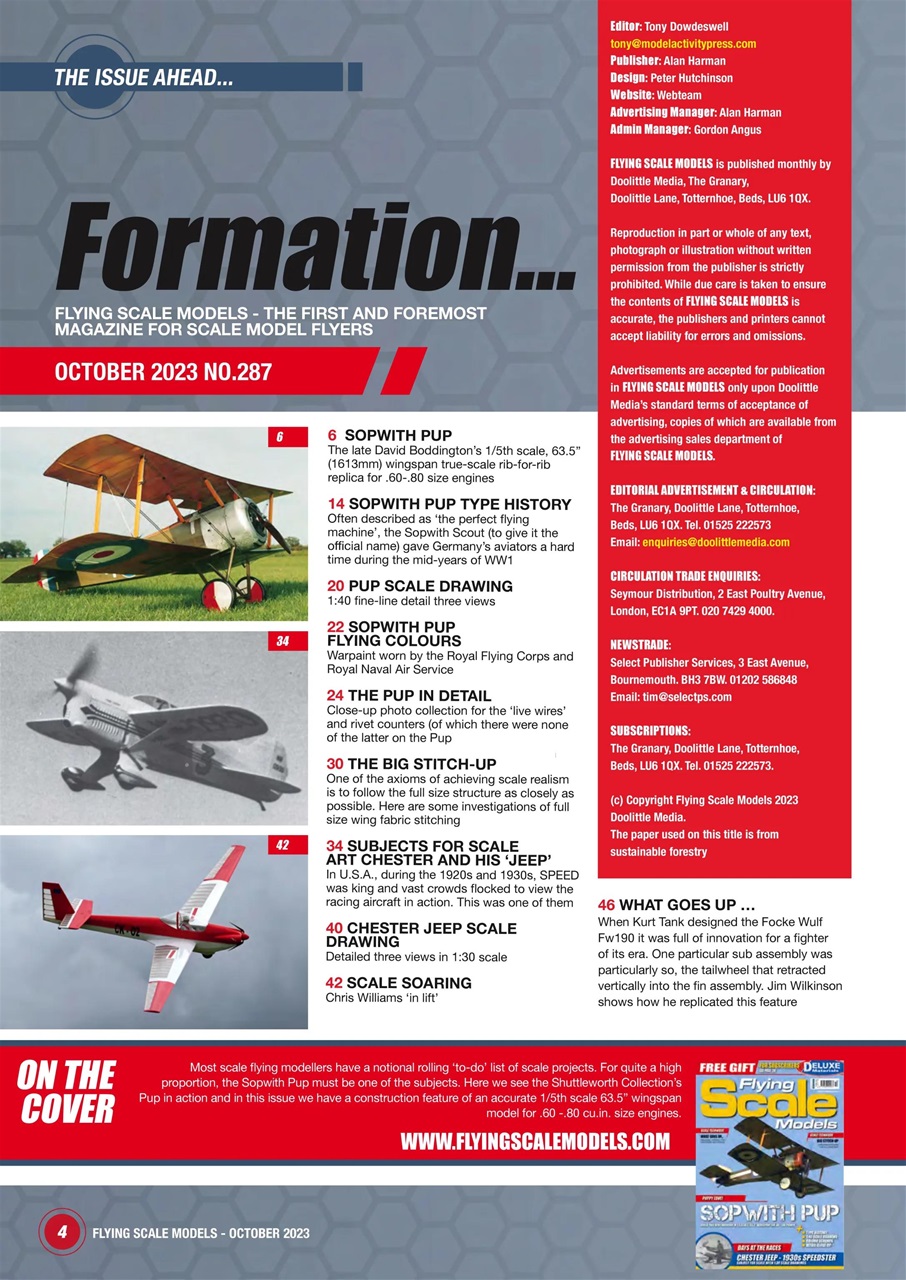Flying Scale Models Preview Pages