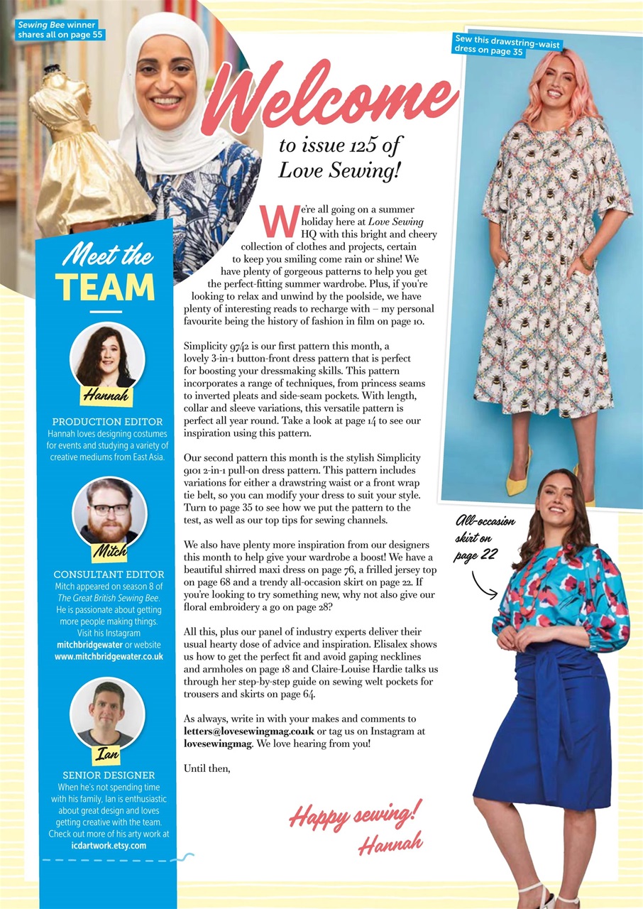 Love Sewing Preview Pages