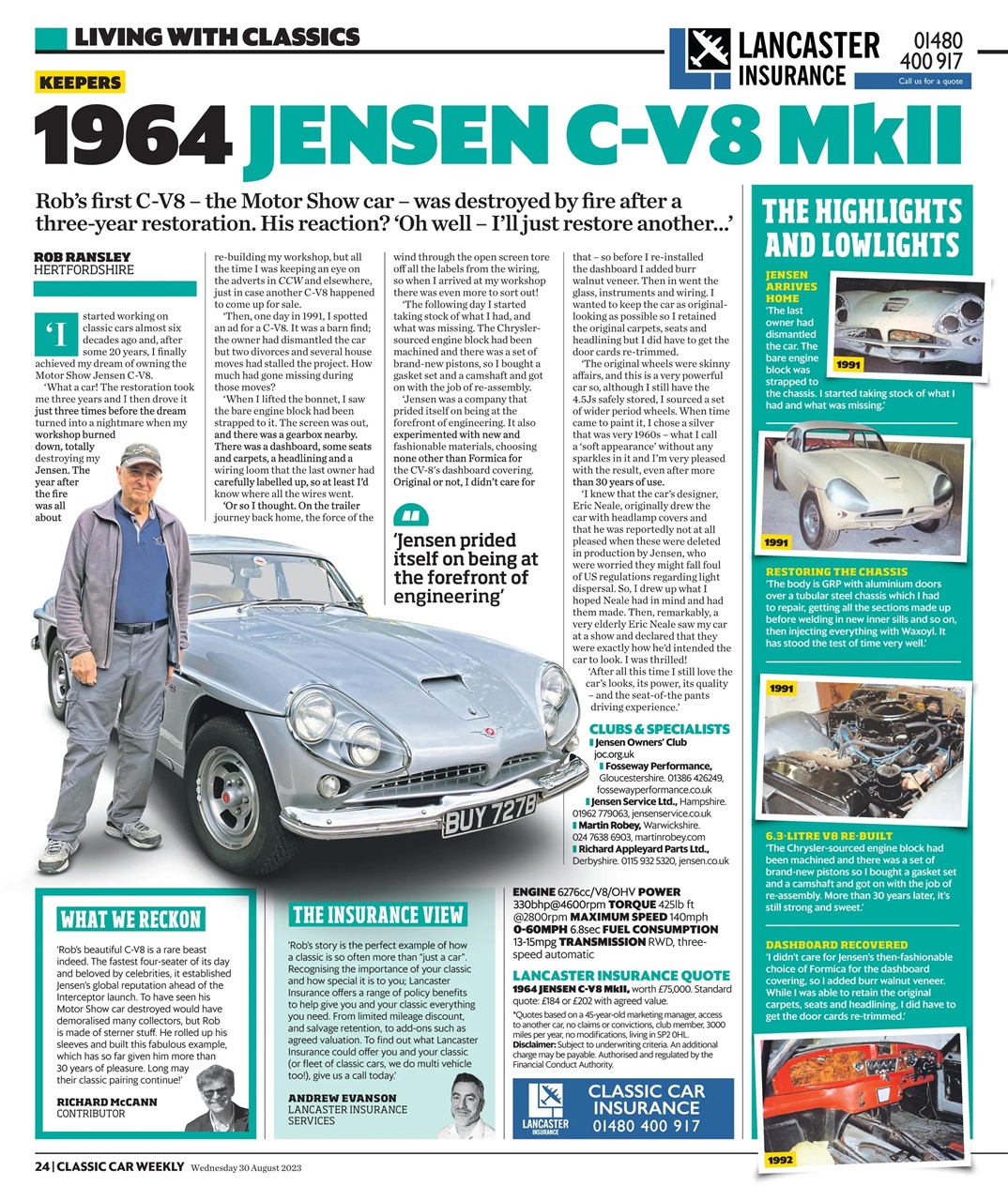 Classic Car Weekly Preview Pages