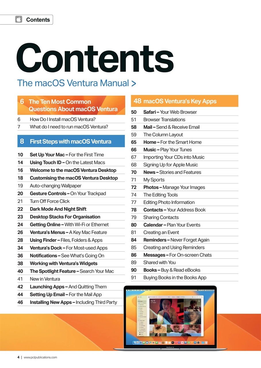 Mac + MacBook User Preview Pages