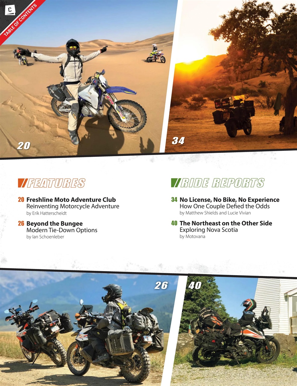 Adventure Motorcycle Preview Pages