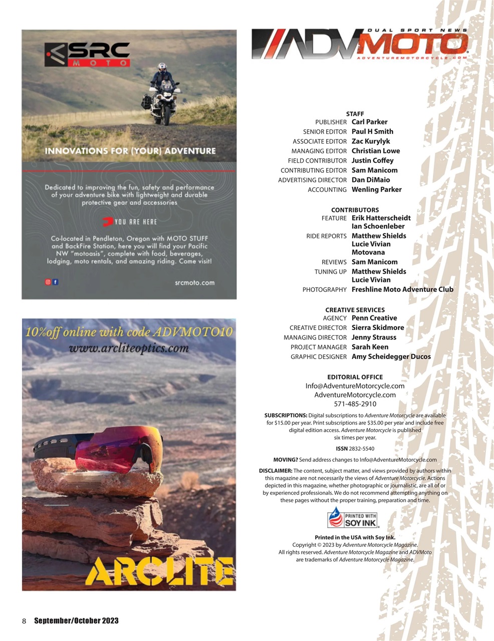 Adventure Motorcycle Preview Pages