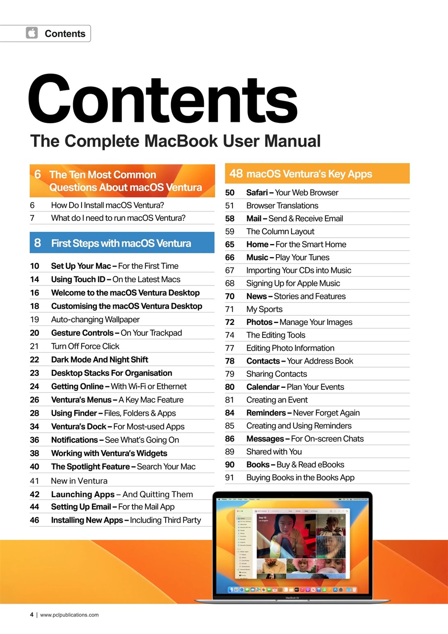 Mac + MacBook User Preview Pages