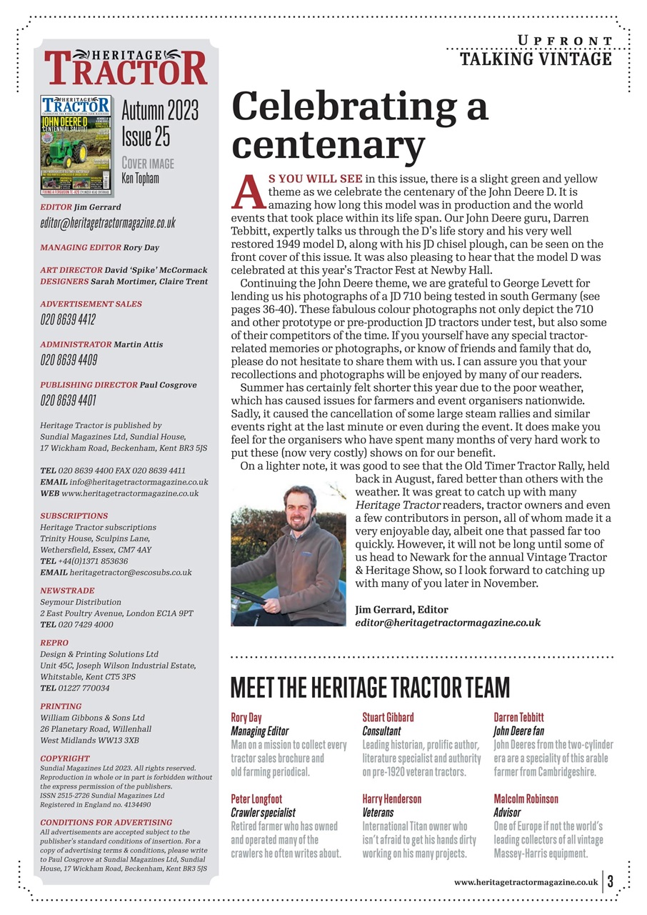 Classic Tractor Preview Pages