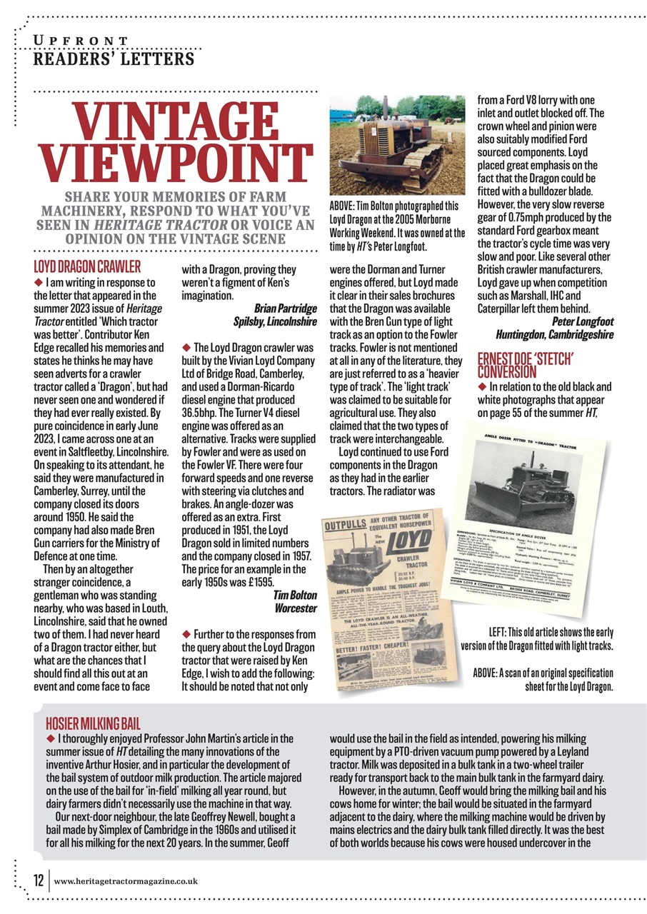 Classic Tractor Preview Pages