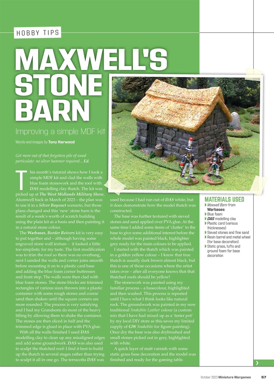 Miniature Wargames Preview Pages