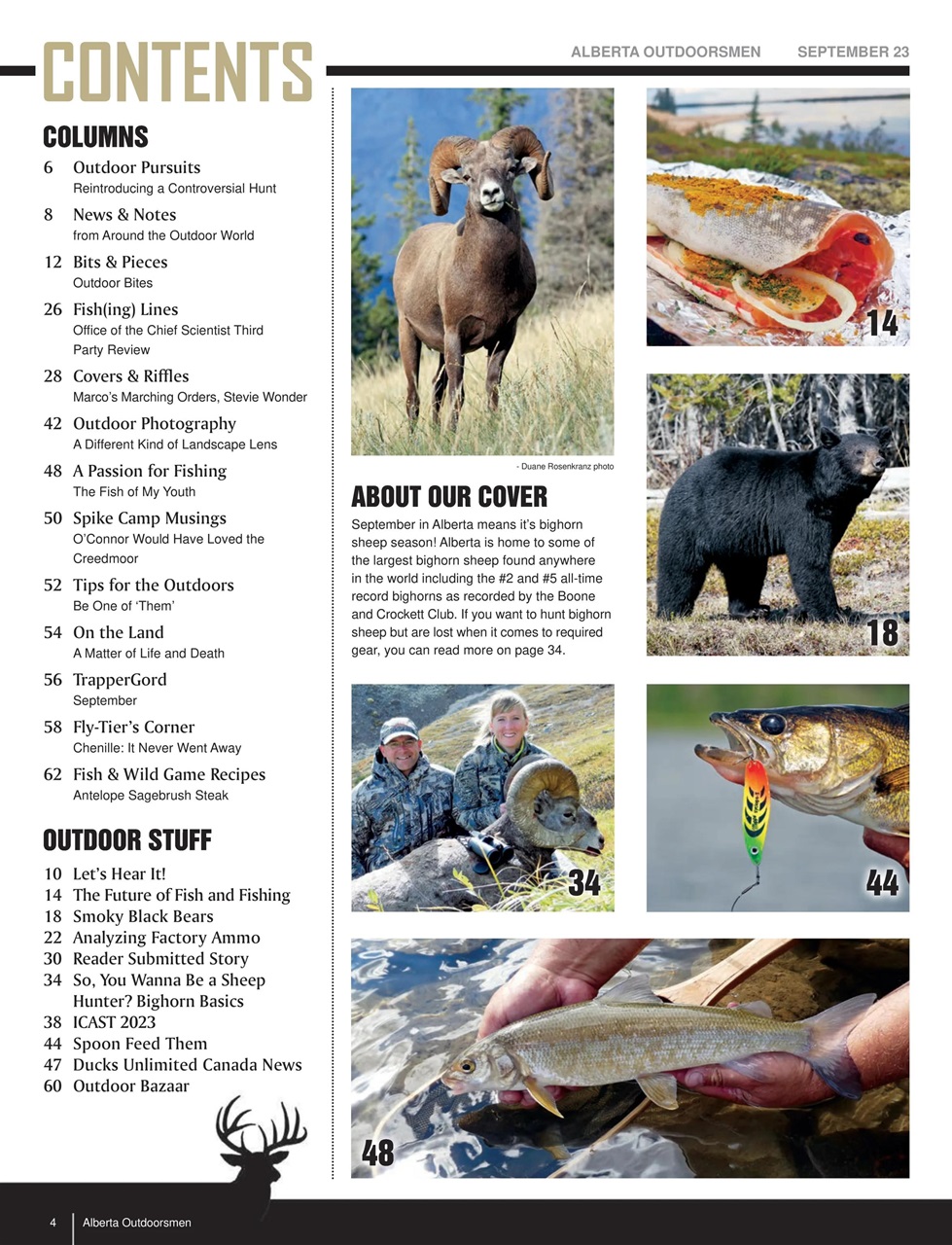Alberta Outdoors Preview Pages