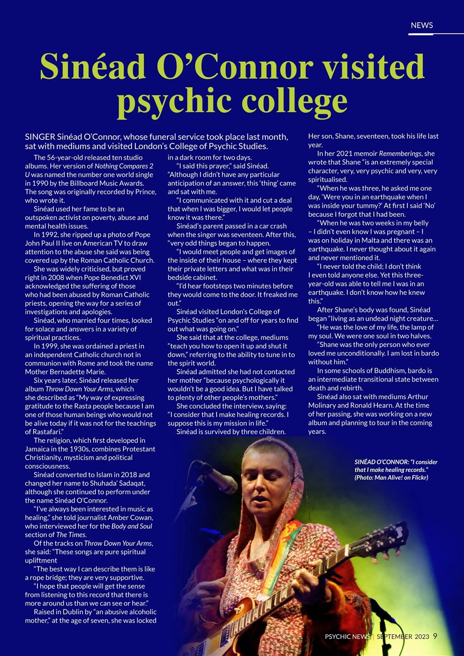 Psychic News Preview Pages