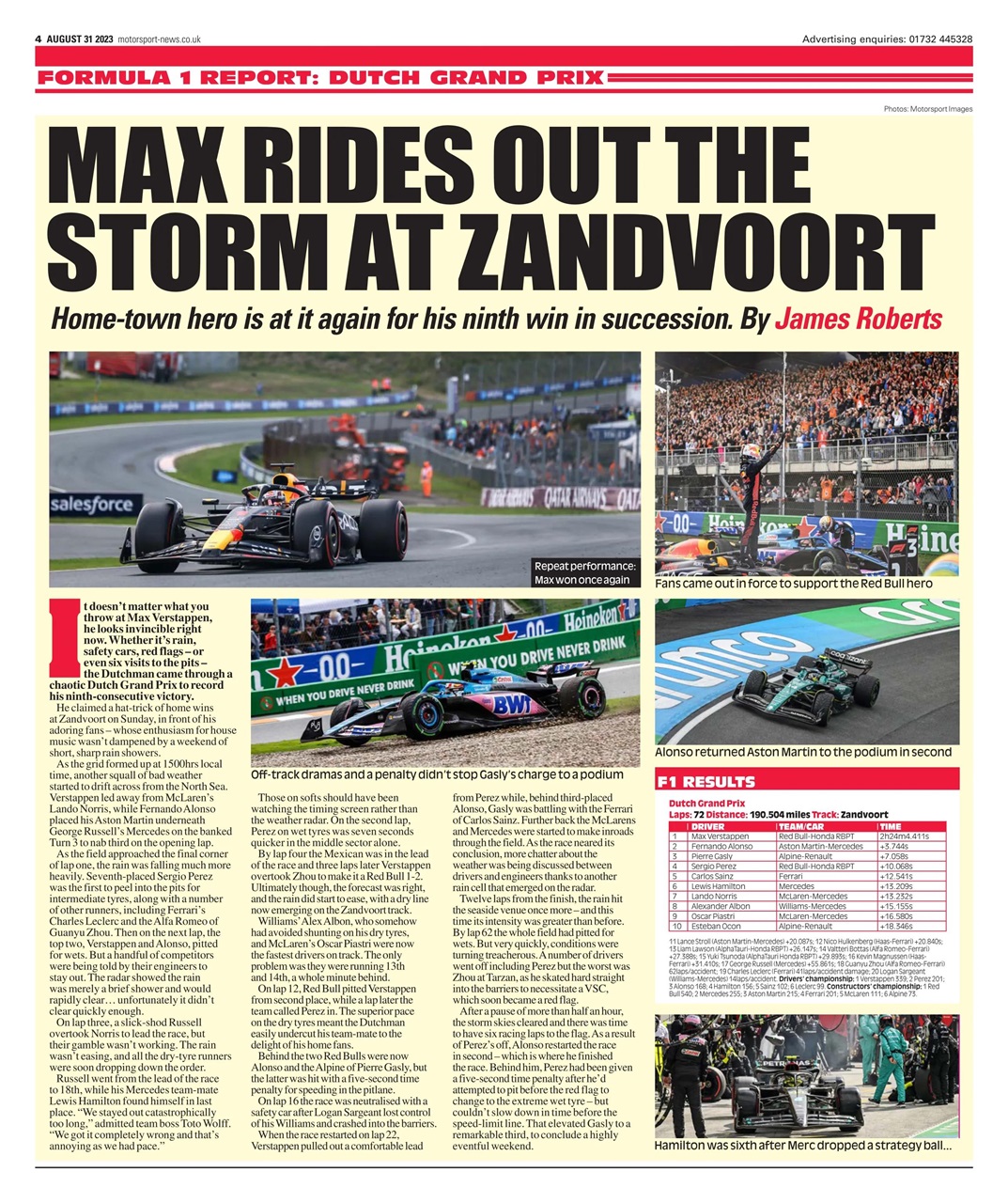 Motorsport News Preview Pages