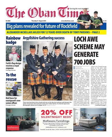 The Oban Times & Lochaber Times issue 31st August, 2023