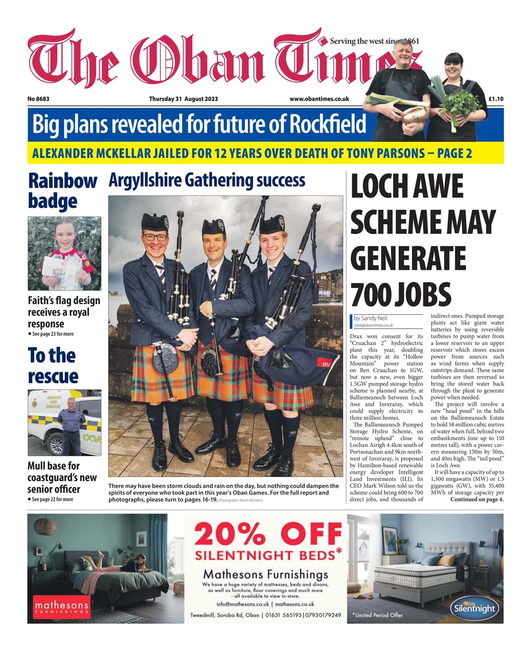 The Oban Times & Lochaber Times Preview Pages