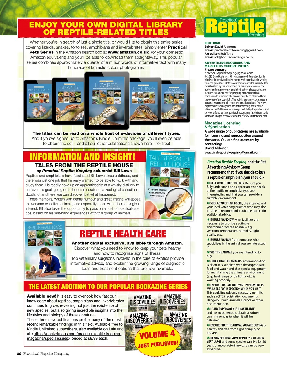 Practical Reptile Keeping Preview Pages
