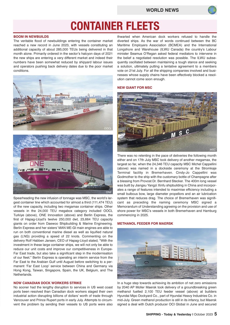 Shipping Today & Yesterday Preview Pages