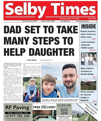 Selby Times issue August 31st 2023