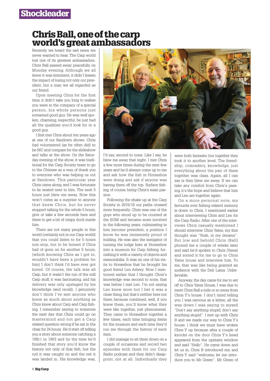 Big Carp Magazine Preview Pages