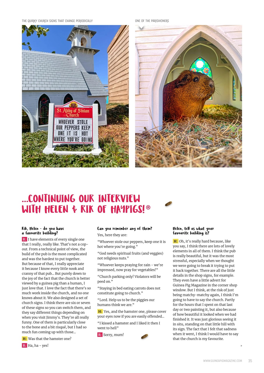 Guinea Pig Magazine Preview Pages