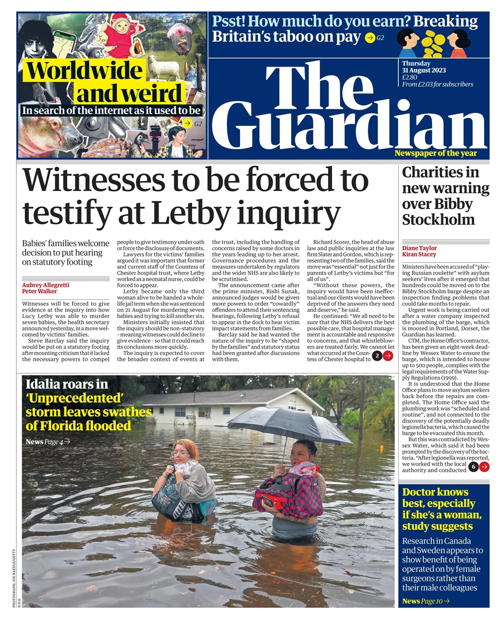 The Guardian Newspaper Preview Pages