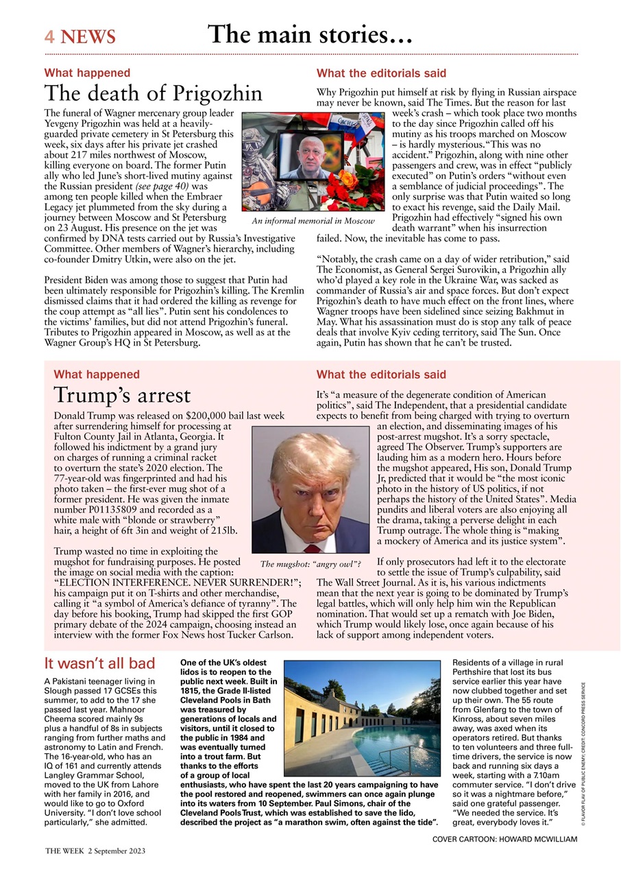 The Week Preview Pages