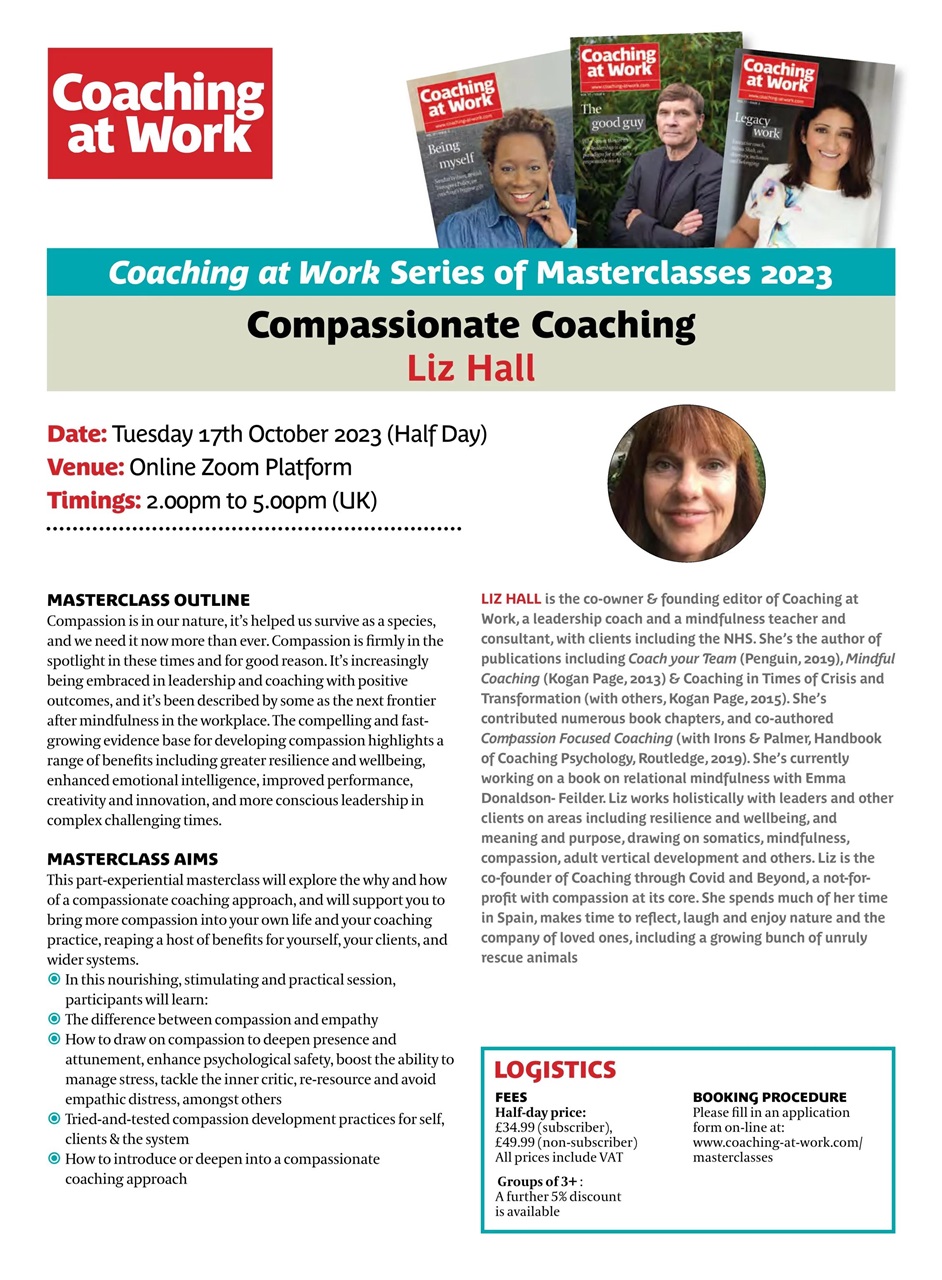 Coaching at Work Preview Pages