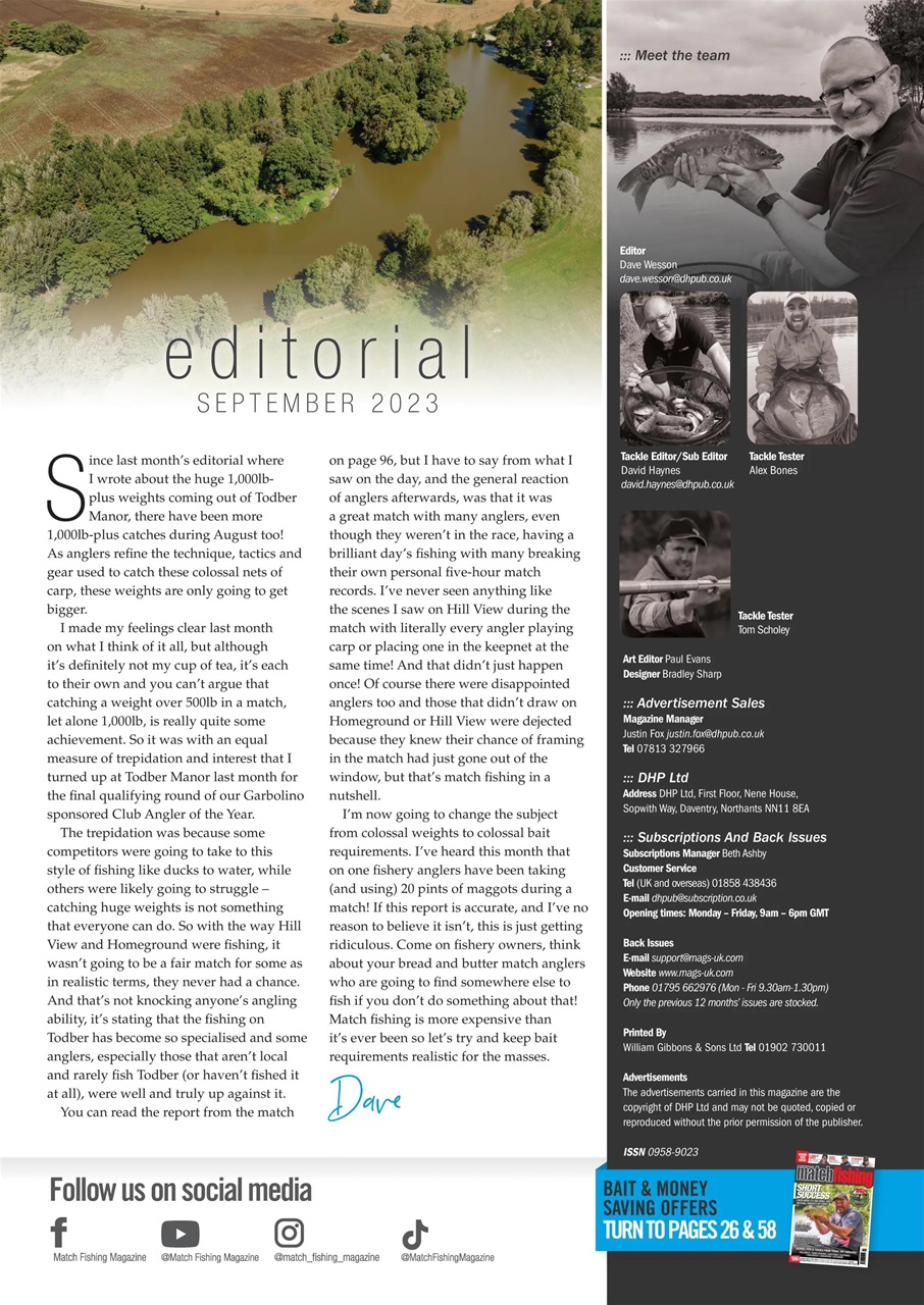 Match Fishing Preview Pages