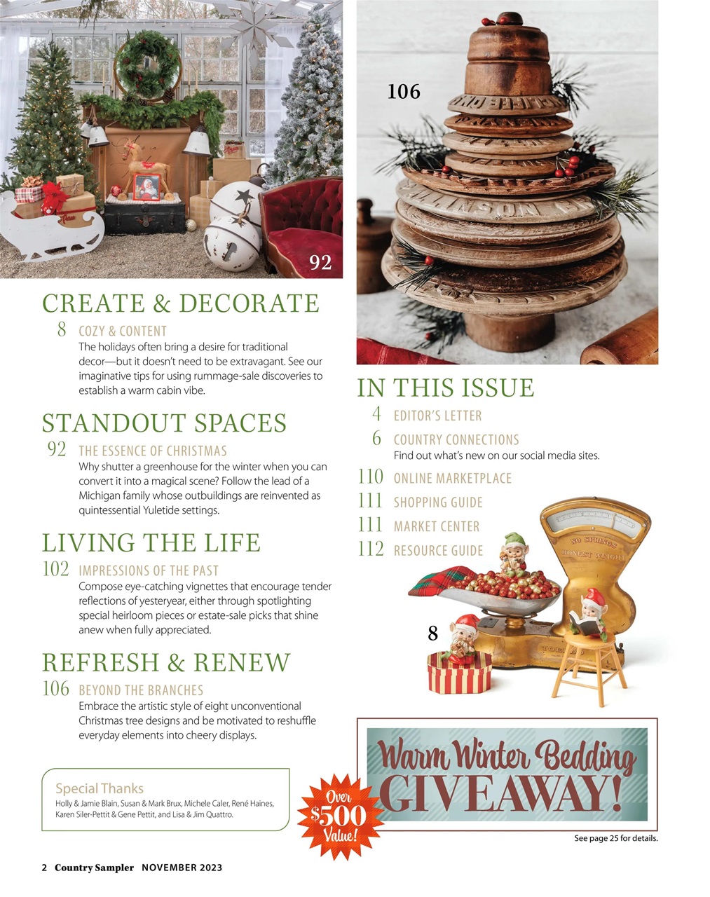 Country Sampler Home Preview Pages