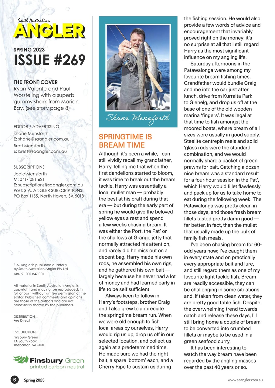 South Australian Angler Preview Pages