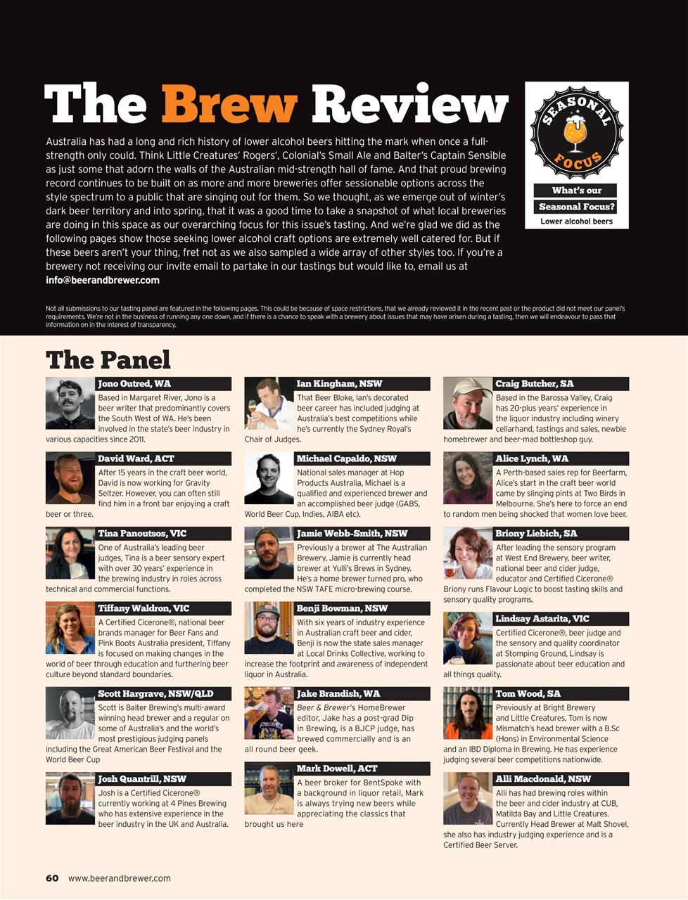 Beer and Brewer Preview Pages