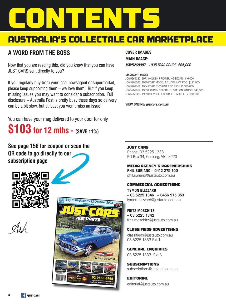 JUST CARS Preview Pages