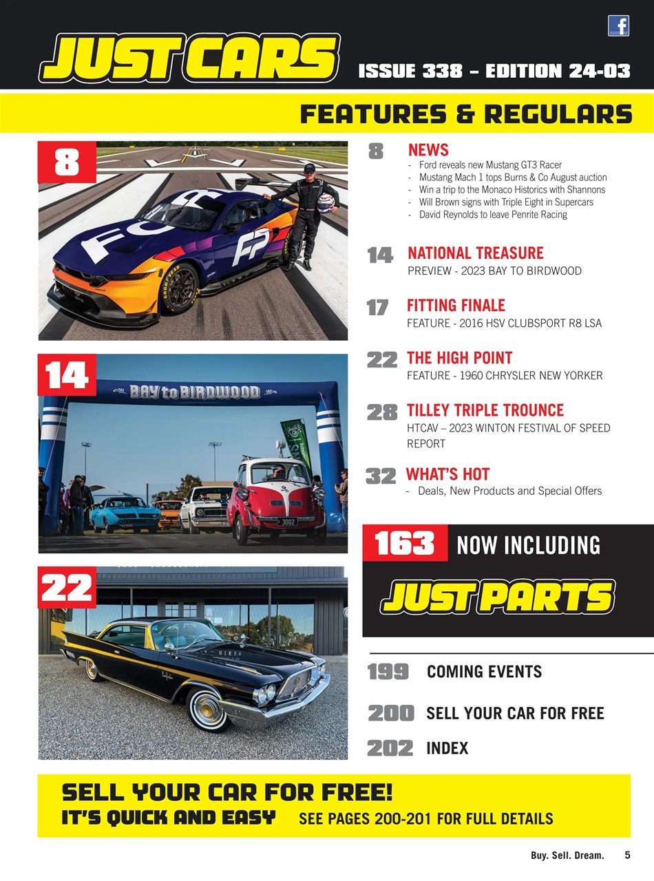 JUST CARS Preview Pages