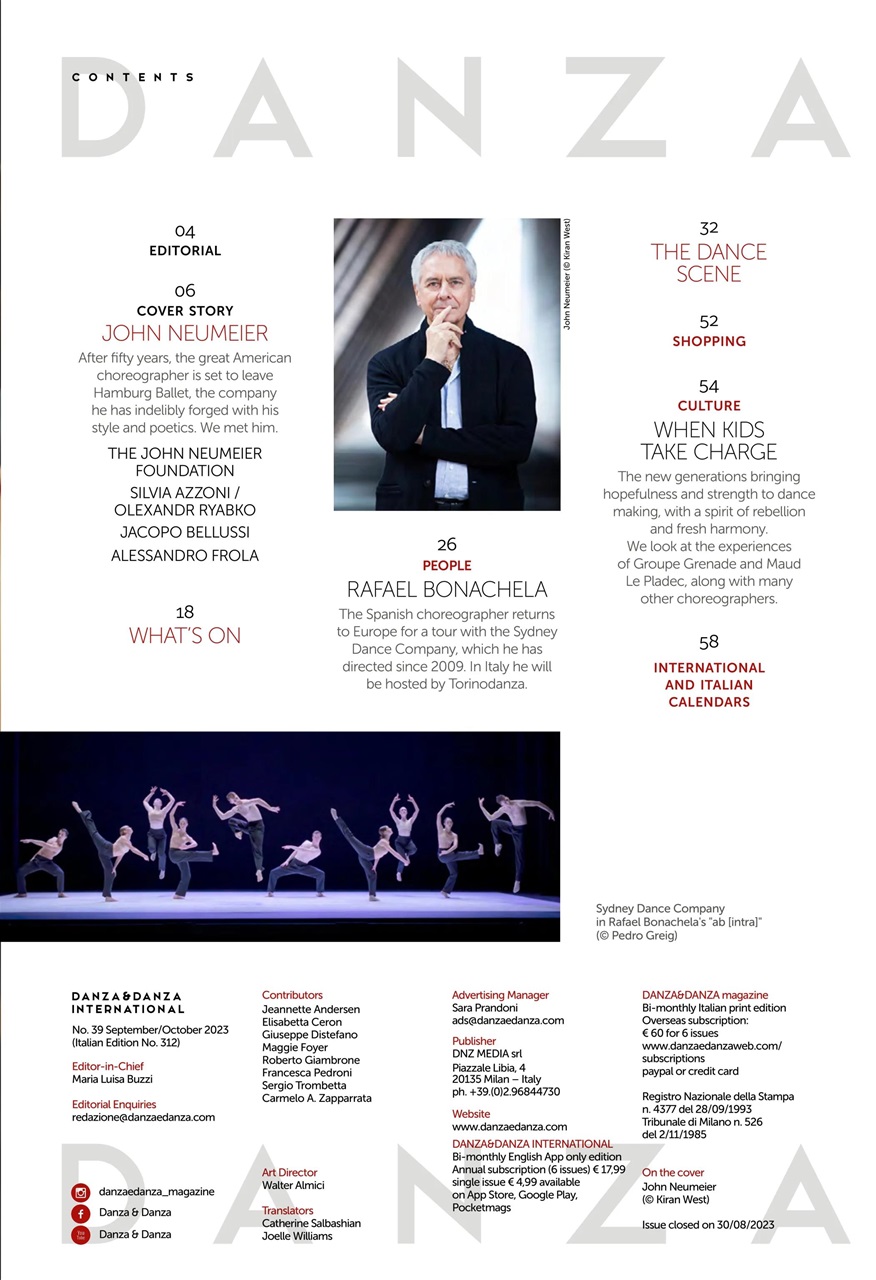 DANZA&DANZA International Preview Pages